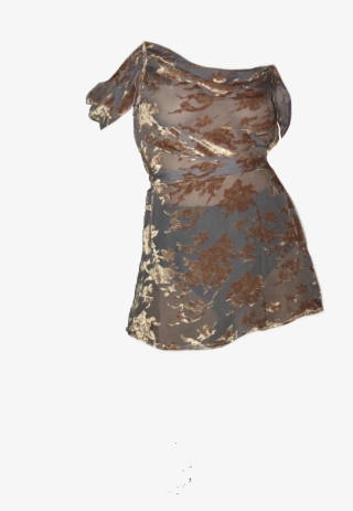 Gold Dress Polyvore Moodboard Filler - Beige Moodboard Fillers Png #7654395