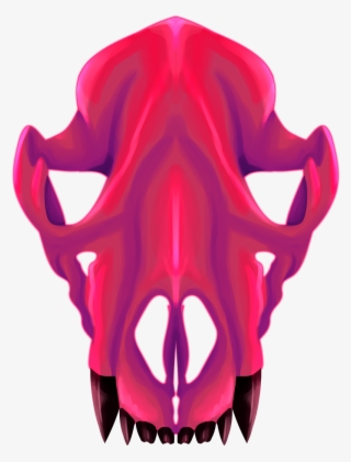 #neon #graphic #wolfskull Pic - Skull #7654942