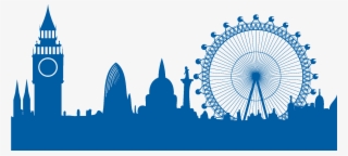 London Office - London Skyline Silhouette Graphic Vector #7655403
