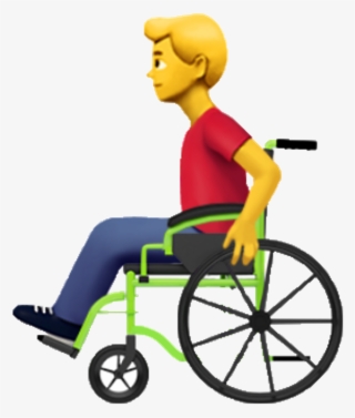 Emoji Disability Wheelchair Man Freetoedit - Girl In Wheelchair Emoji #7656993