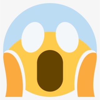 Face Screaming In Fear - Scream Emoji Twitter #7658006