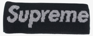 Supreme New Era Reflective Logo Headband - Label #7658015