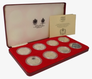 Pre Owned Uk 1977 Crown Silver Proof 8 Coin Collection - Eye Shadow #7659719