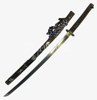 Copper Flower Damascus Katana - Katana Thunder #7659930