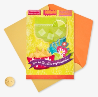 Margarita Glass And Chips Pop Up Birthday Card - Paper #7660278