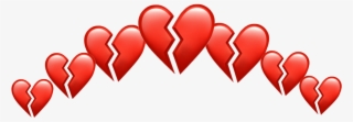 Broken Brokenheart Heart Hearts Crown Tumblr Red Heartr - Heart #7661294