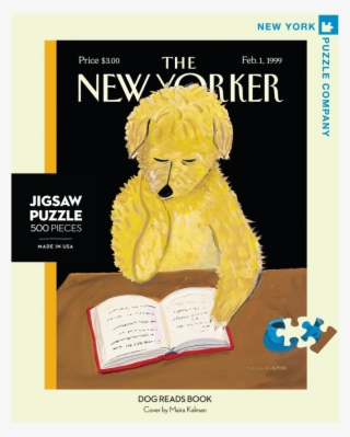 Купете Puzzle Dog Reads - New Yorker Cover Love Books #7661685