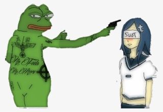 Pepe Sticker - Pepe The Frog Meme Nazi #7661830