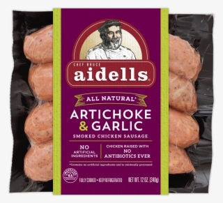 Artichoke & Garlic Dinner Links - Aidells Chicken Sausage #7662419