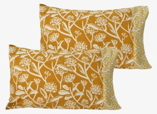 Turmeric Frangipani Standard Pillow Cases - Cushion #7662866