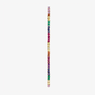 Rainbow Tennis Drop Earring - Colorfulness #7663203