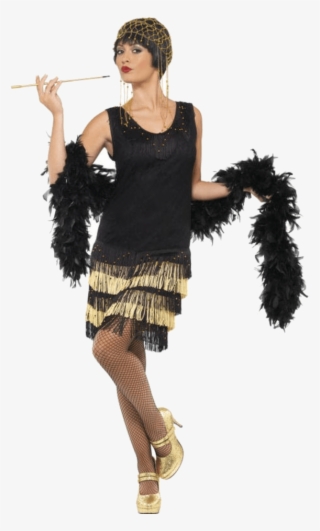 Fringe Flapper Dress - Great Gatsby Fancy Dress #7663403