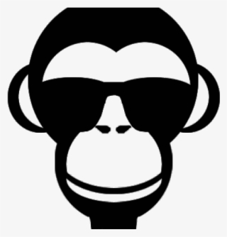 Picture Transparent Library Monkey Face Clipart Black - Monkey Face Png #7664486