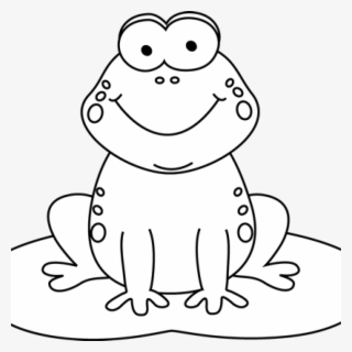 Image Royalty Free Food Hatenylo Com Cartoon On A Lily - Frog Clipart Black And White #7664905