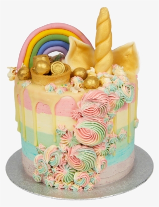 Rainbow Fondant Unicorn Cake #7665488