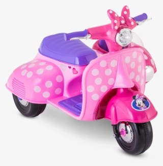 minnie mouse happy helpers scooter with sidecar