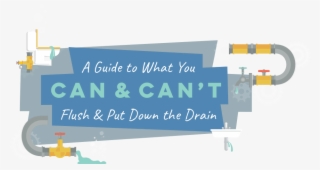 A Guide To What You Can & Can't Put Down The Drain - Graphic Design #7666381