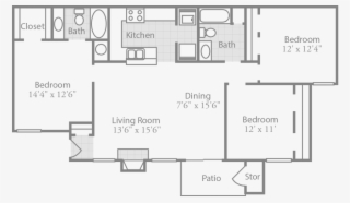 Crowne Park - Floor Plan With Three Bedrooms #7670797