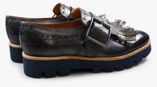 Monks Amelie 52 London Fog Kilty Smoke Buckle Gunmetal - Suede #7671539