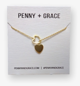 Double Heart Lariat Necklace - Chain #7672360