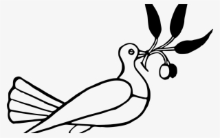 Clipart Dove With Olive Branch - Walter Crane Line And Form #7672686