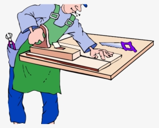 Carpenter Clipart Handyman - Carpenter At Work Clipart #7672994