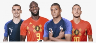 Free Png Download Antoine Griezmann, Romelu Lukaku, - France Vs Belgium Semi Final #7673320