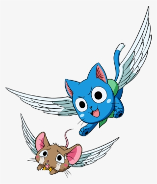 Happy The Cat And A Mouse Preview - Fairy Tail Exceed Bébé #7673443