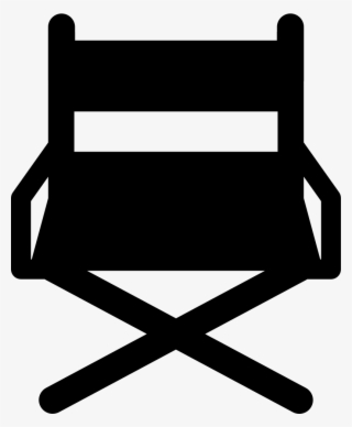 Director Chair Frontal View Comments - Director Icono Png #7673921