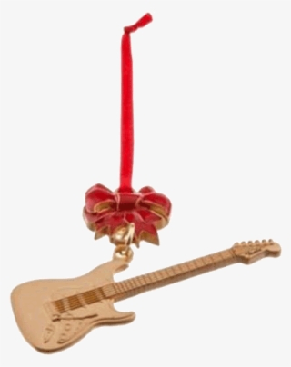 Fender Metal Stratocaster Ornament With Bow - Candle #7674722