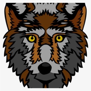 Cartoon wolf face clipart. Free download transparent .PNG