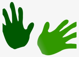 Handprint Clipart Transparent Background - Manos De Color Verde #7676837