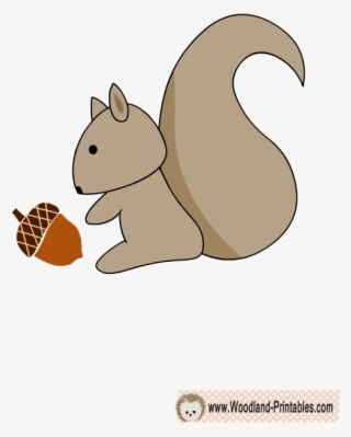Free Printable Squirrel Wall Sticker Baby In - Woodland Free Nursery Animal Printables #7677350