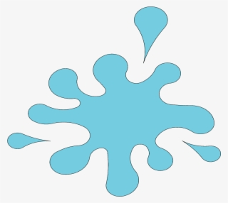 Splash With 3 Drops, 130 Cm Uv Sky Blue - Illustration #7678178