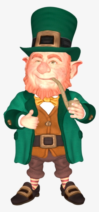 Leprechaun With Pipe - Elf Irlandais #7678505