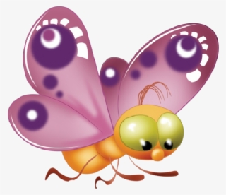 Baby Butterfly Cartoon Clip Art Pictures - Transparent Background Cartoon Butterflies Clipart #7678605