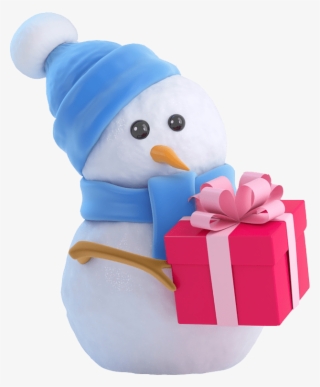 Snowman Pink Box - Snowman Lifting Weights #7679663
