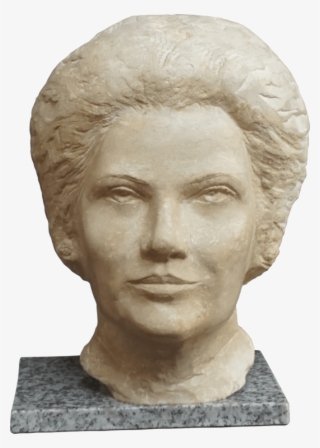 Simone Veil Gérard Lartigue Sculpture Stone - Bust #7679728