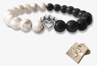Help For Paws™ Bracelet In Black And White - Bracelet #7680492