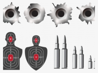 Bullet Hole Clipart Rapid Fire - Vector Graphics #7680721