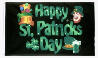 Happy Saint Patrick's Day St Patrick's Black - Illustration #7681488