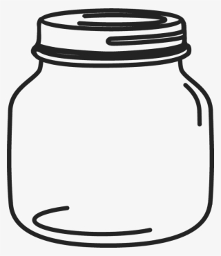 Petite Mason Jar Rubber Stamp - Mason Jar Clipart Png #7681521