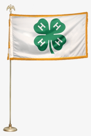 Mounted 4' X 6' 4-h Flag - Flag #7682142