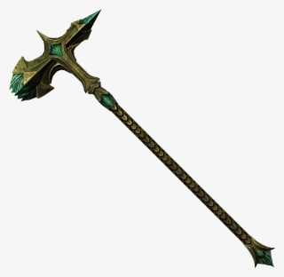 Glass Warhammer, One Of The Best Warhammers In Skyrim - Skyrim Glass Warhammer #7684127