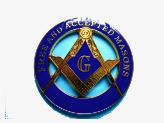 Blue Lodge Master Mason Cut Out F&am Alloy Zinc Car - Badge #7684645