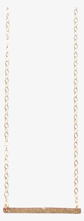 Hammered Bar Necklace - Chain #7685101