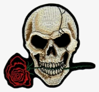 910 X 846 9 - Skull And Roses Patch #7685291