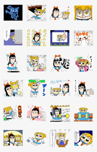 สติ๊กเกอร์ไลน์ Pop Team Epic ดุ๊กดิ๊กๆ #7687068