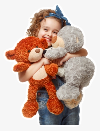 Girl-left - Girl Sad With Two Teddy #7688034