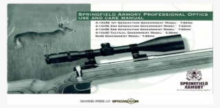 Springfield Armory Professional Optics Use And Care - Firearm #7688530
